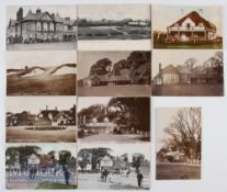 Selection of Royal St Georges Golf Club Postcards featuring the Club House, and Princes Golf