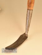 Holzappfel weed cutter curved steel blade practice club with good hosel markings and registered