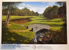 Graeme Baxter signed ltd ed colour golf print “2002 Official World Golf Championships” - signed by