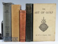 Golfing Books (4) titles include The Lonsdale Library The Game of Golf 1931, The Sportsmans Yearbook