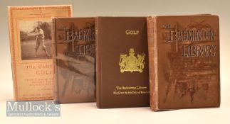 Golf History Books titled include Lonsdale Library Volume IX The Game Of Golf with DJ, The Badminton