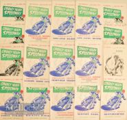 1963/64 Cradley Heath Speedway Programme Selection includes 1-22, no 9 and 10 are poor, Grand