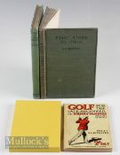 Golf Instruction Books titles include Golf for the Late Beginner by Henry Hughes 1922, First Steps