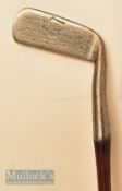 Scarce Tom Stewart Maker St Andrews Fairlie’s pat style blade putter with negative loft forward