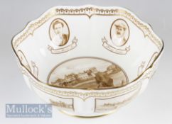 Bill Waugh Millennium Golf Collection Aynsley Bone China Bowl – ltd ed no. 72/2000 featuring Old Tom