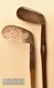 Pair of good niblicks a Maxwell model stamped HL Curtis with traditional wide sole and oversized