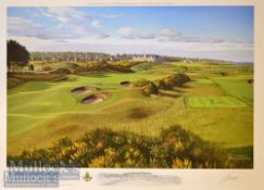 Graeme Baxter and Padraig Harrington signed Open Golf Championship ltd ed colour golf print - 2007