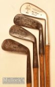 A Watt Carnoustie juvenile putter and mid-iron together with together with a J. Morris Carnoustie