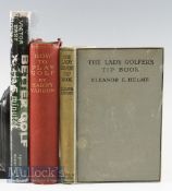 Golf Instruction Books titles include How To Play Golf by Harry Vardon 1912, Better Golf in 5