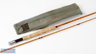 Hardy ‘The Pope’ split cane fly rod 10ft 2pc line 7, in MCB, light use