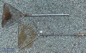 Hardy Bros Alloy Trout Folding Landing Net with alloy net frame with alloy and cork handle, makers