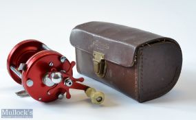 Abu Ambassadeur 6000 level wind multiplier - with red end plates stamped 070400 to the foot, counter