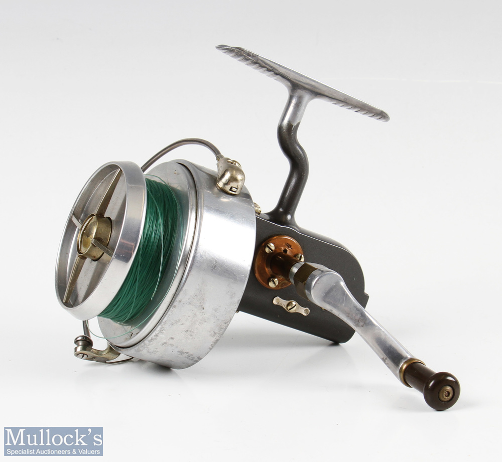Hardy Bros Altex No3 Mk V fixed spool reel with folding handle, Brit Pat end plate, on/off check, - Image 2 of 3
