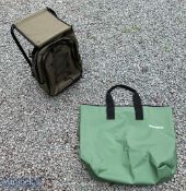 Snowbee Ruck-Seat in green with 2 zipped compartments and carry straps, together with a Snowbee