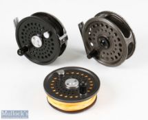 Orvis Battenkill Disc 7/8 alloy fly reel and spare spool with line guide, counter weight, smooth