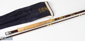 Hardy Bros Richard Walker Reservoir Superlight glass fibre 9ft 3in fly rod 2pc line 7/8# with MCB