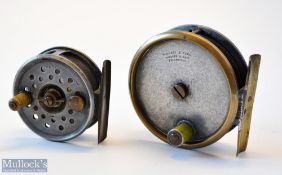 Fosters Ashbourne and Wallace & Kerr Edinburgh alloy fly reels (2) Neat little Fosters Ashbourne 2.
