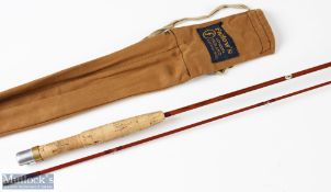 Farlow’s ‘The Midge’ split cane rod 6ft 2pc 1 7/8oz suction joint, in MCB, light use
