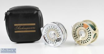 Marryat MR 8.5A 3 1/8” fly reel with M counter balance plate, Champagne finish together with