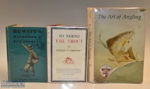 3x Fishing Books – Bennett, Tiny “The Art of Angling” 1970 with illustrations, signed by author to