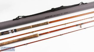 Jack Braithwaite 1956 Salmon Spinning Rod 10ft 2pc in a Grey’s cordura tube 5ft 5ins, well used; and