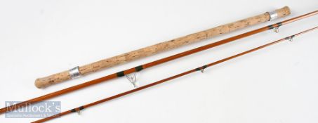 Chapman 550 10ft cane carp rod 3pc with denim makers bag – G overall