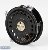 Milward’s Flycraft 3” alloy fly reel in black finish, with line guide, rim tensioner, smooth alloy