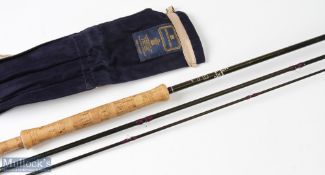 Hardy Bros Favourite Graphite 10ft 6in fly rod line 7/8#, with light use in MCB