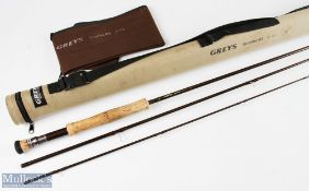 Grey’s Greyflex M2 reservoir fly rod 10ft 3pc 7/8 line, soiled handle but otherwise good in MCB
