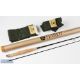 Fine Hardy ‘The Aln’ glass brook rod 5ft 2pc line No 2, appears unused, in MCB and alloy tube - Image 1 of 2