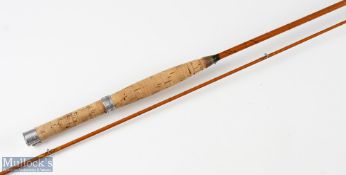 Hardy Fairchild split cane fly rod 9ft 6ins 2pc, tip repaired, no bag