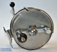 Allcocks Commodore Big Game Stainless Sea Reel: 6” dia with counter balanced handle with central