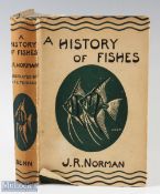 Norman, J. R. – “A History of Fishes” 1947 third edition with 9 plates and 148 test-figures, good