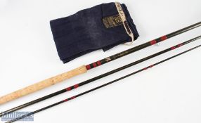 Bruce & Walker salmon rod 15ft 3pc in a Hardy cloth bag, good condition