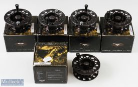 5x Fenwick Nighthawk 57 large arbour spare spools within maker’s card boxes