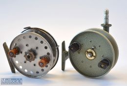 2x Grice & Young Christchurch Reels - 4.5” Seajecta Mk.3 centrepin reel, with brass central drum