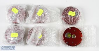 Abu Ambassadeur Red Colour Side Plates (6) in 7000 size, part 1084265 in packaging