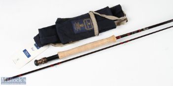 Fine Hardy Graphite De-Luxe fishing rod 10ft 2pc line 7/8, appears new, plastic on handle and