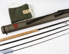 Hardy Bros Sirrus Salmon carbon fly rod 15ft 4pc line 10#, light use in MCB and cordura tube
