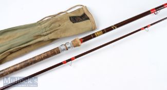 Hardy’s Richard Walker Avon 10ft 2pc glass rod comes with makers rod bag