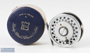 Hardy Bros England Marquis #6 Multiplier alloy trout fly reel with alloy smooth foot, quick