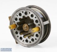 Rare Dreadnought ‘Casting Reel Co Ltd Newport Isle of Wight’ 3 ¾” alloy casting reel marked ‘Pape,