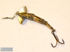 Rare unnamed Allcocks “Superior Flexible Jointed Bait” (Cleopatra) – body measures 2” missing both