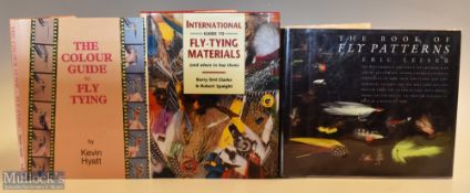 3x Fishing Books on Fly Tying – Leiser, Eric “The Book of Fly Patterns” 1987 1st edition, Hyatt,