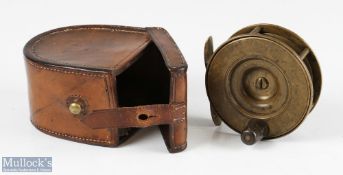 Struan Patent 3 ½” all brass fly reel stamped ‘Struan Patent’ to dish style faceplate, constant