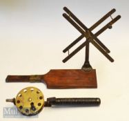 2x interesting old fishing items – Practical style line drier c/w collapsible stem and line winder