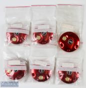 Abu Ambassadeur Red Colour Side Plates (6) in 4000/5000/6000 size, part 20212 in packaging