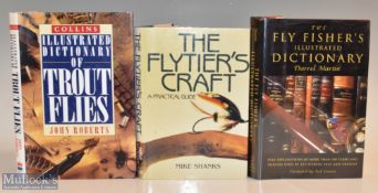 3x Fly Fishing Related Books – Martin, Darrel “The Fly Fisher’s Illustrated Dictionary” 2000