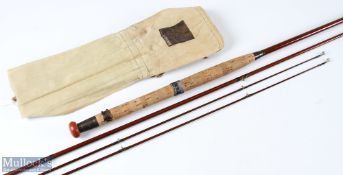 Hardy’s ‘The Alnwick’ greenheart fly rod 10ft 3pc plus spare tip, in MCB