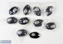 Abu Revo Low Profile Bait Cast Reel Side Plates (10) in blue colour, all unused